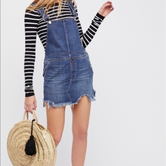 Free People Dresses & Skirts - Free People Denim Jumper ***NWT*** Runs Small